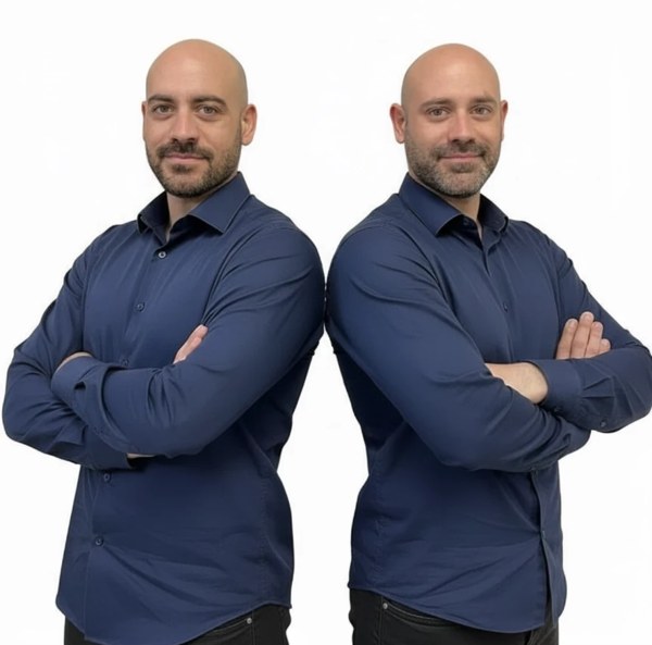 Davide and Danilo, founders of DM Dental Design